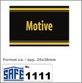 Motive-Signetten-Patent-Aufkleber-selbstklebend-SAFE-1111 Maße 25x38mm