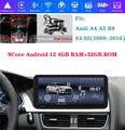 10.33'' Android 8-Kern Autoradio GPS Nav Multimedia CarPlay für Audi A4 A5 B8 S4