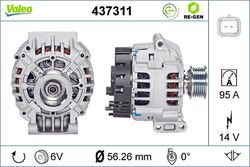 Lichtmaschine Generator Lima VALEO RE-GEN AT 437311 +71.40€ Pfand für RENAULT 1