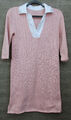 Kleid  / Strickkleid Gr S-M in nude rose mit Strass