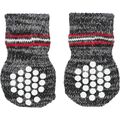 Hundesocken Pfotenschutz Anti Rutsch Sohle grau indoor Socken Hund