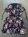 Damenkleid Navy Blumen Gr 36