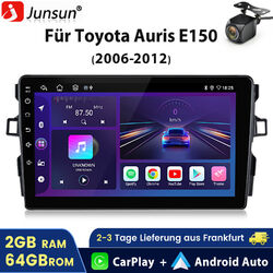 2+64G Android 13 Autoradio Carplay Für Toyota Auris 06-2012 GPS Navi WIFI BT KAM