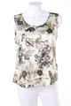 BASLER Blusentop Bluse Top Satin Blumen Print D 40 dunkelbraun Beige-Töne