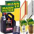 MANN INSPEKTIONSPAKET+5L MOTUL 5W-40 ÖL passend für OPEL ASTRA G ab 19MA9235