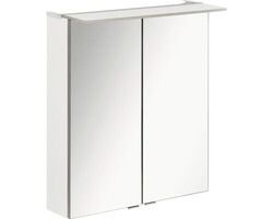 LED-Spiegelschrank Fackelmann b.perfekt 60x69x15 cm 2-türig weiß