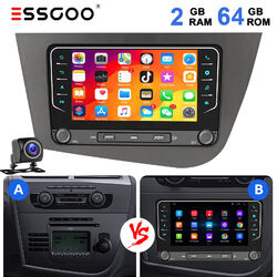 Android13 Autoradio Carplay 64G KAM GPS Navi WIFI BT Für Seat LEON 1P1 2005-2011