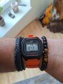 Casio W-218H Schwarz/Orange 