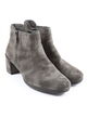 RIEKER Reißverschluss-Stiefeletten Damen Gr. DE 39 hellgrau Casual-Look