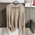 Damen Strickjacke Cardigan Gr L apricot offene Form