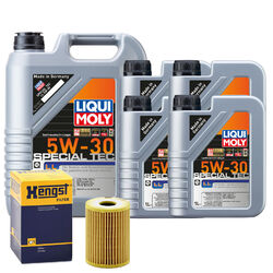 Motoröl 5W30 LIQUI MOLY Special Tec Ll 9L+HENGST Ölfilter