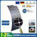 200W Solarpanel Flexibel Monokristallin 12V Solarmodul für Wohnmobil Auto DE