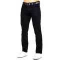 Enzo Herren Jeans Gerades Bein mit Gürtel Regular Fit Arbeit Hose Alle Taille Gr