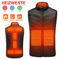 9-Zonen Heizweste Beheizte USB Beheizbare Heizjacke Winter Wärmeweste Vest DE