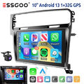 1+32G Apple Carplay 10" Autoradio Android 13 Für VW Golf VII 7 GPS Navi Kam+ BT