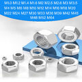 Edelstahl Sechskantmuttern DIN 934 rostfrei A2 A4 V2A Muttern von M 1 bis M 64