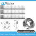 ✅ Stellring DIN 705 Edelstahl Form A | Klemmring Stellringe für Achse/Welle/Ring