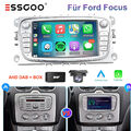 Autoradio Carplay Android 13 Radio DAB+ für Ford Focus Kuga Galaxy II GPS + KAM