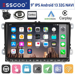 32G Android 13 Carplay Autoradio GPS NAVI RDS KAM Für VW GOLF 5 6 Touran Polo 6R