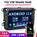 8" DAB+ Autoradio Android 12 Carplay GPS Navi Für VW GOLF 5 6 Passat Polo Tiguan