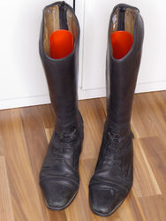 Cavallo Reit-und Freizeitstiefel Leder schwarz gr. 42,5 (8,5)  H 48 W 42