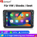 Carplay 8'' Android13 Autoradio Für GOLF 5 PASSAT Jetta GPS WiFi DAB+ SWC BT 32G