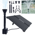 20W Springbrunnen Solar Pump Teichpumpe Gartenteich Wasserspiel Brunnen Fontäne