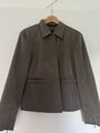 marc cain Blazer Kurze Jacke n4 40 Utility Jäckchen Blouson Taupe Grün Grau