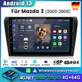 Für Mazda 3 2003-2009 Android 13 Autoradio GPS Navi Carplay WIFI SWC DAB+ 4+64GB