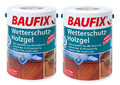 BAUFIX Wetterschutz-Holzgel kastanie 5 L 2-er Set