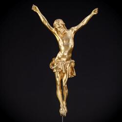 Fronleichnam Skulptur | Jesus Christus Bronze Statue | 1800er Antik | 8,1"