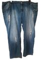 Gr. 4XL /L30 - ca 56/58: Stretch-Hose /Jeans-artig, Blau       (3)