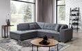 Ecksofa L-Form Wohnlandschaft Designer Sofa Couch Polster Sitz Garnitur Textil