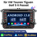 Android 13 Carplay Autoradio GPS NAVI SWC Für VW GOLF 5 6 Touran EOS Tiguan Polo