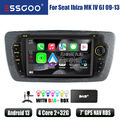 Für Seat Ibiza MK4 IV 6J 09-2013 DAB+ Carplay Autoradio 2+32G Android 13 GPS NAV