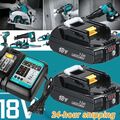 Für Makita 18V Ersatzakku 3AH BL1850 B BL1860B LXT Li-ion BL1830 18V Ladegerät K