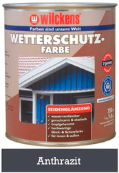 Anthrazit RAL 7016 Aqua Wetterschutzfarbe - Holz Zink Aluminium Hart-PVC