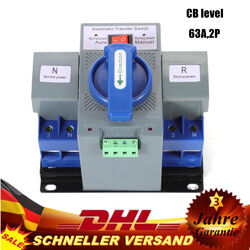 63A 2P Automatischer Umschalter Transfer Switch Dual Netzteil Transferschalter