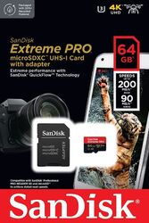 SanDisk microSD Speicherkarte Extreme Pro 4K -U3 32GB 64GB 128GB 256GB 512GB 1TB✅ DEUTSCHER HÄNDLER ✅ DHL VERSAND ✅ ORIGINAL WARE