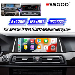 128G Android 13 Autoradio GPS Navi WIFI Apple Carplay für BMW F10 F11 NBT 10.25"