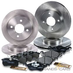 ATEC BREMSSCHEIBEN + BREMSBELÄGE BREMSKLÖTZE VORNE + HINTEN FÜR FORD FOCUS 98-04## ORIGINAL ATEC MARKENQUALITÄT - AB LAGER VERFÜGBAR ##