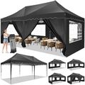 Pavillon Festzelt Gartenzelt 3x3-3x6m Partyzelt Bierzelt Wasserdicht  UV-Schutz