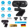 Full HD 1080P/2K Webcam USB AutoFocus Webkamera mit Mikrofon für PC Laptop NEU