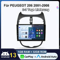 Für Peugeot 206 2001-2008 Android 13 Autoradio Carplay GPS NAVI SWC DAB+ 1+32G