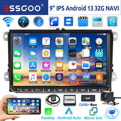 Für VW GOLF 5 6 Touran Tiguan EOS DAB+ 32G Android 13 Autoradio Carplay NAVI KAM