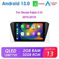 Für VW Skoda Fabia 2015-2019 Autoradio CarPlay GPS Navi RDS Android 13 2GB+32GB
