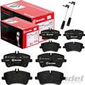 BREMBO BREMSBELAG SET VORNE+HINTEN passend für MERCEDES A-KLASSE W169