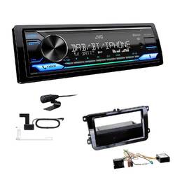 JVC Digital 1-DIN Autoradio DAB+ Bluetooth für Skoda Rapid + Spaceback