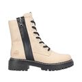 RIEKER DAMEN Biker-Boot Boot Stiefelette Stiefel beige 72634-60