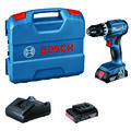 Bosch Akku-Schlagbohrer GSB 18V-45 2x 2,0Ah + Ladegerät in L-Case